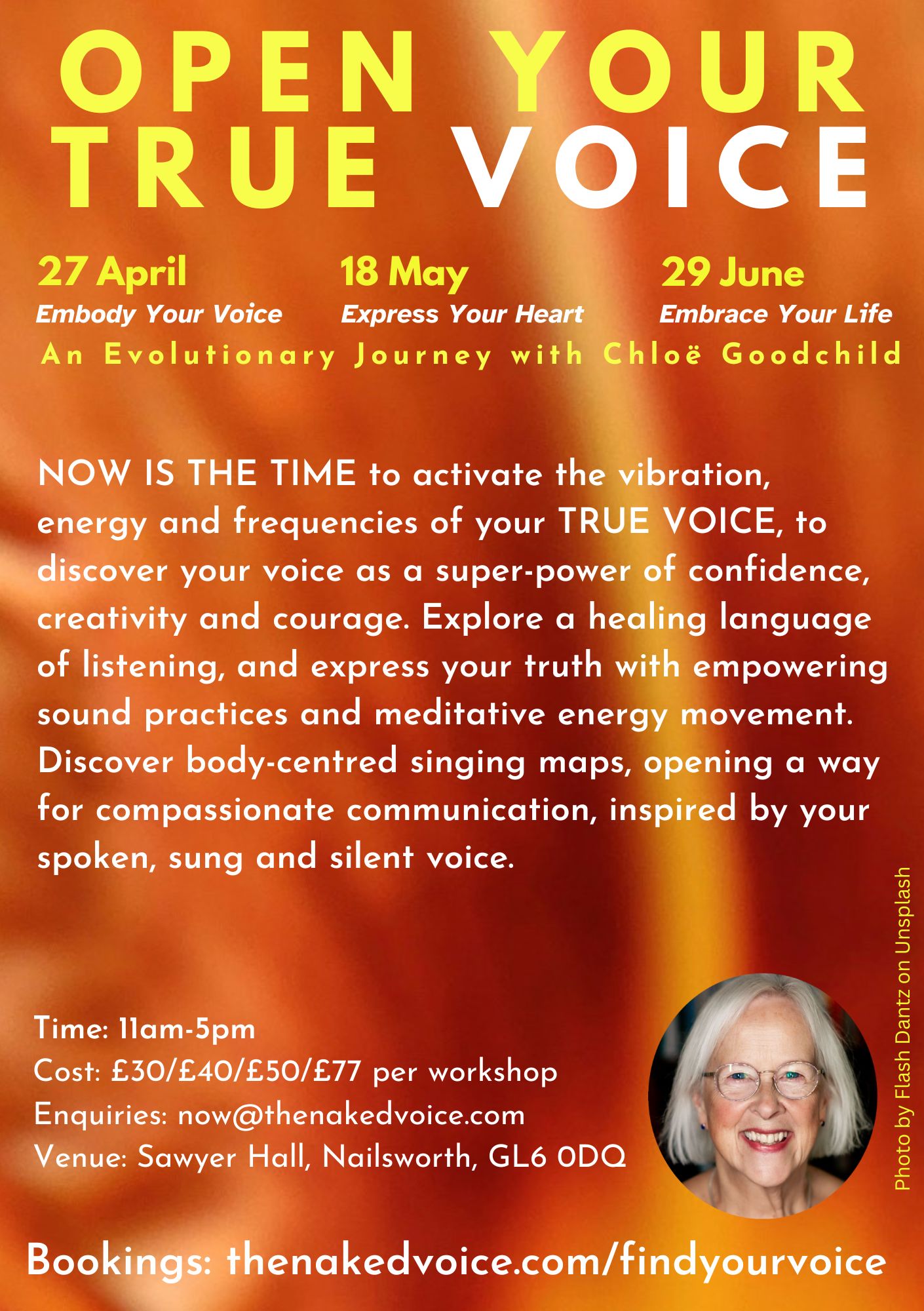 GLOUCESTERSHIRE - OPEN YOUR TRUE VOICE: EMBRACE YOUR LIFE