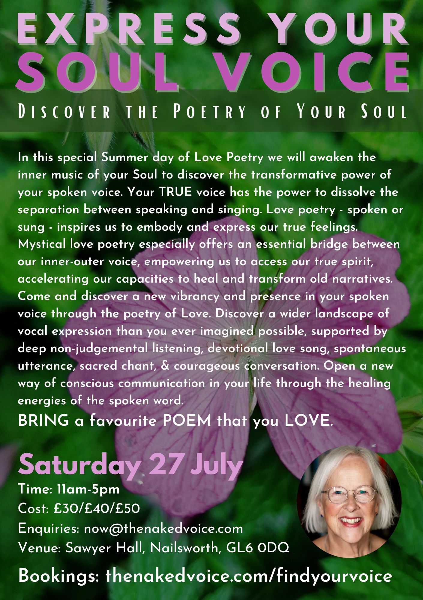 GLOUCESTERSHIRE - EXPRESS YOUR SOUL VOICE: Discover the Poetry of Your Soul