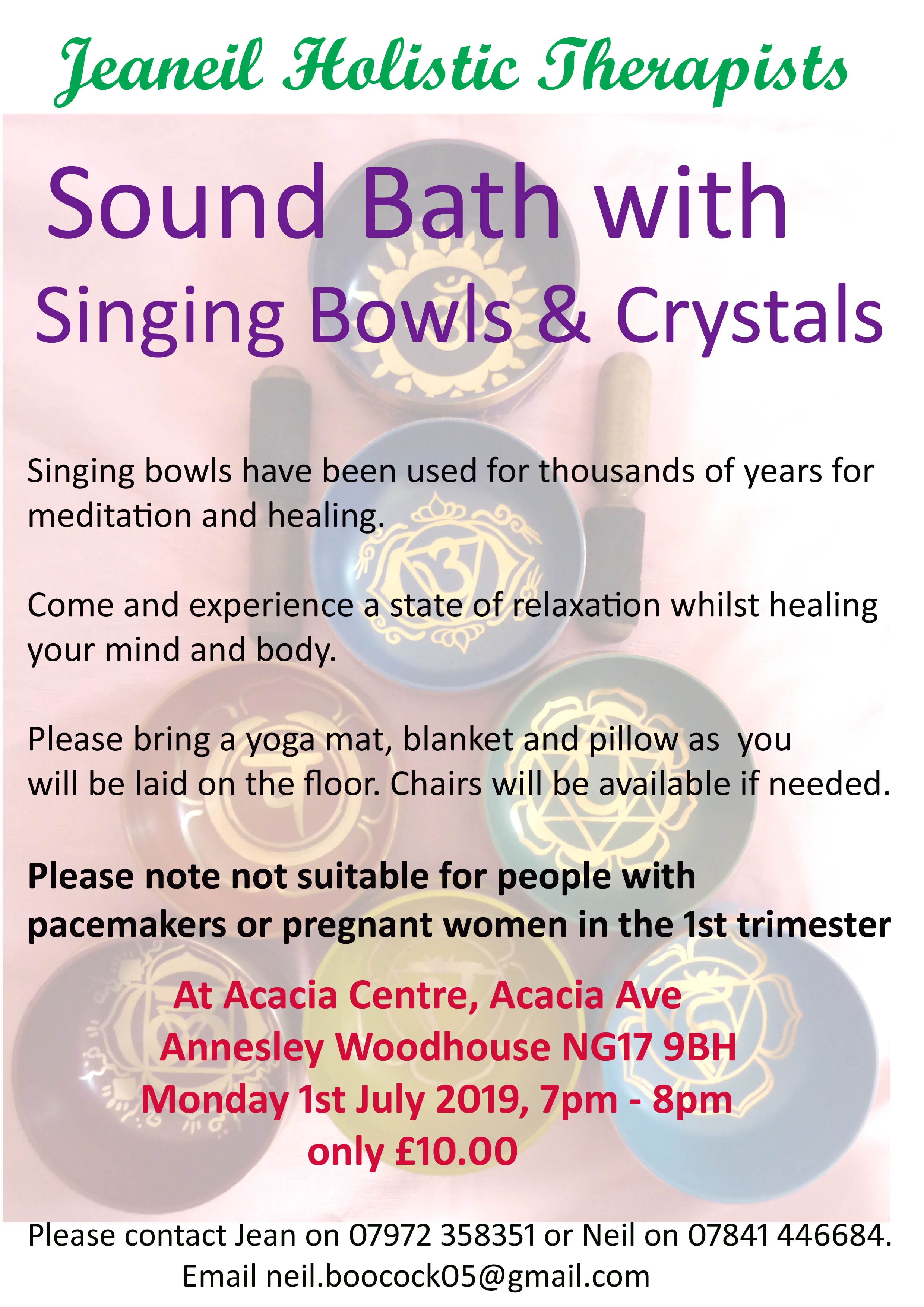 NOTTINGHAMSHIRE - Sound Bath with Singing Bowls and Crystals