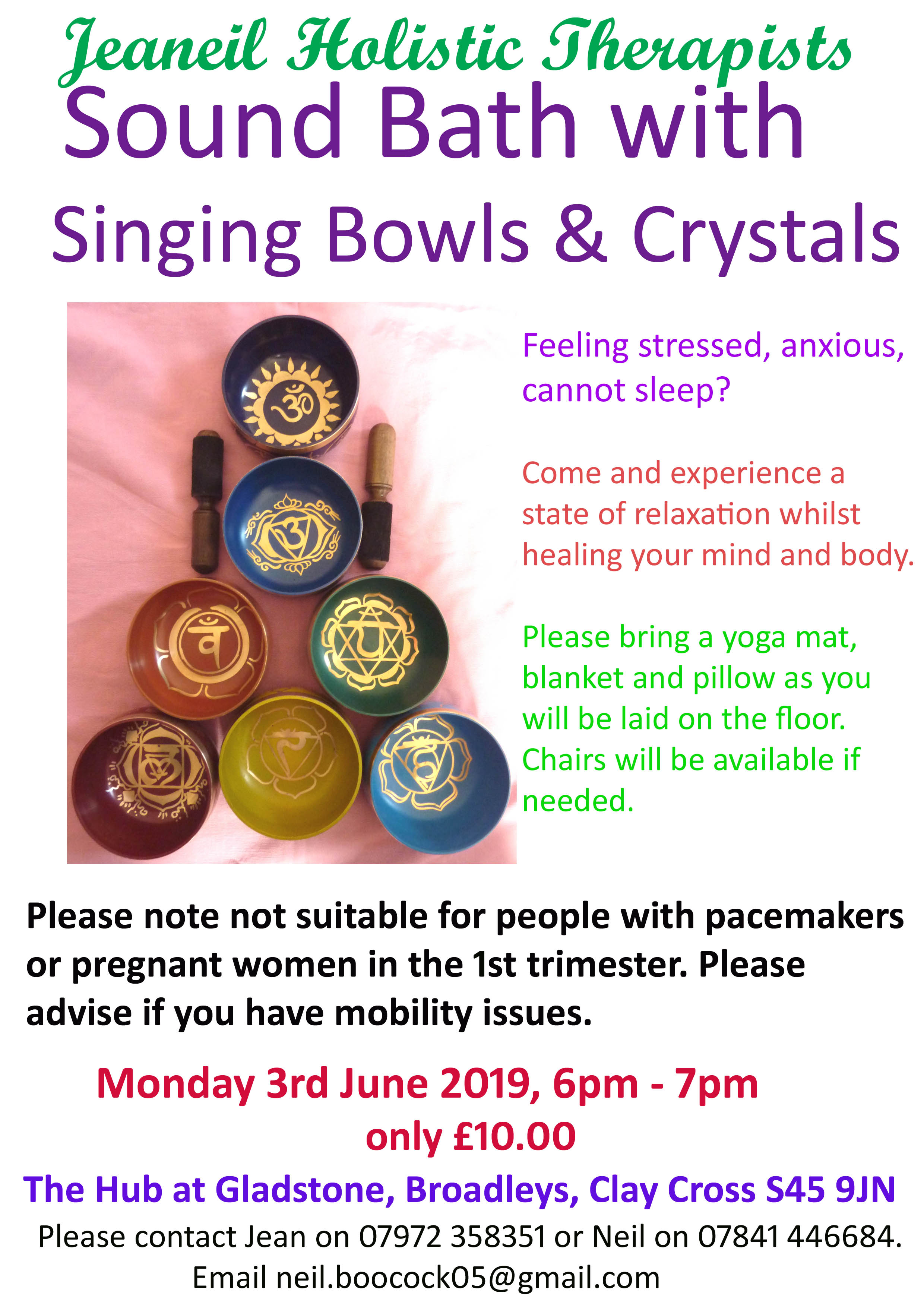 DERBYSHIRE - Sound Bath with Singing Bowls and Crystals