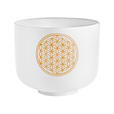 MEINL Sonic Energy Crystal Singing Bowl - 8 Inch - Flower of Life - High C5